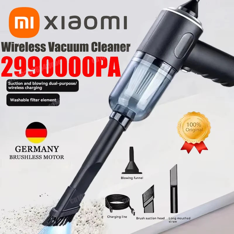 Xiaomi 2900000 PA Car Vacuum Cleaner USB Charging Powerful 4 in1 Clean Machine Wireless Blowing Suction Portable Vacuum Cleaner