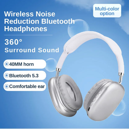 P9 Pro Air Max 5.1 Wireless Bluetooth Headphones Noise Cancelling Mic Pods Over Ear Sport Gaming