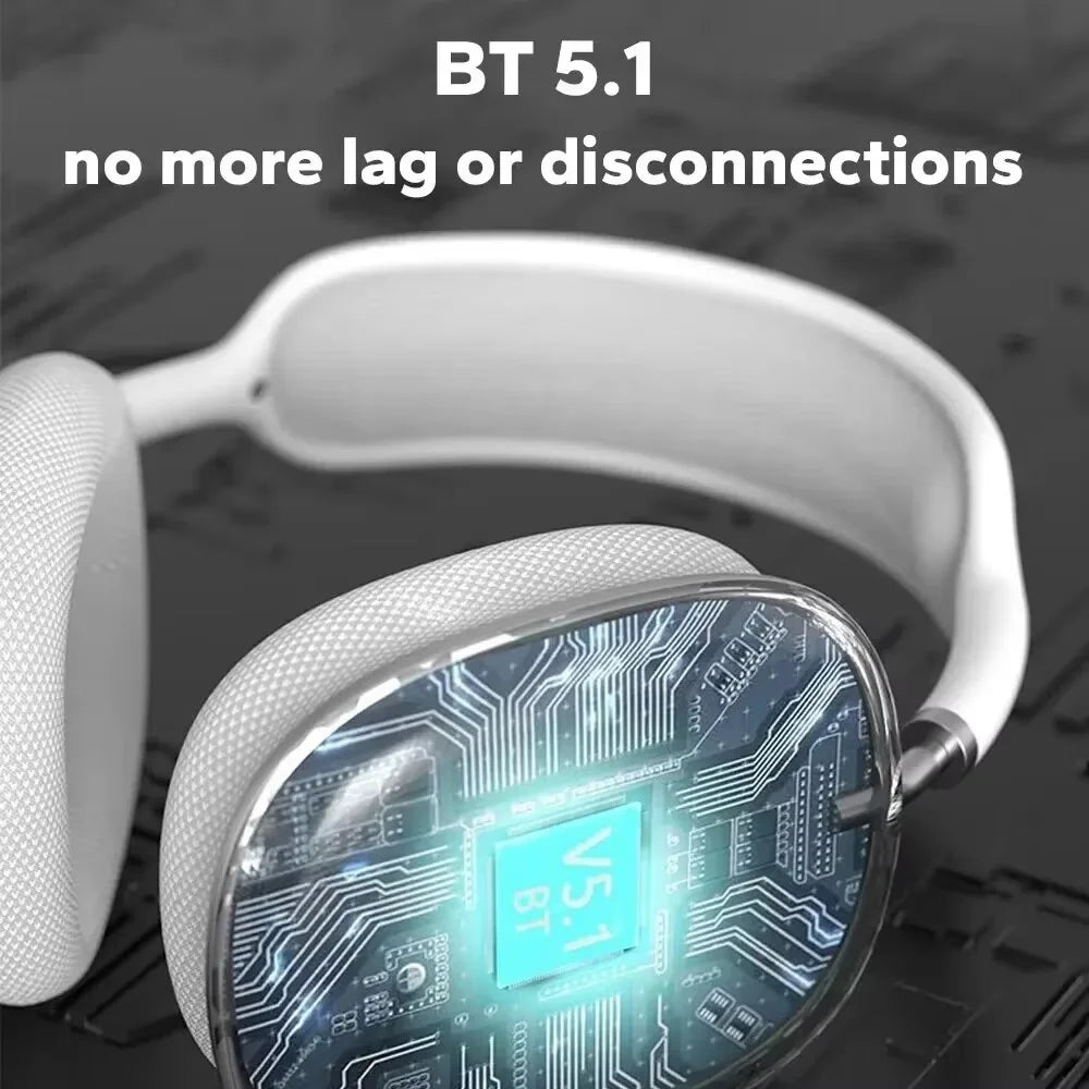 P9 Pro Air Max 5.1 Wireless Bluetooth Headphones Noise Cancelling Mic Pods Over Ear Sport Gaming