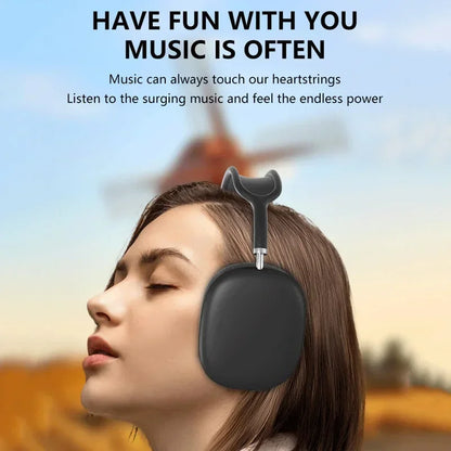 P9 Pro Air Max 5.1 Wireless Bluetooth Headphones Noise Cancelling Mic Pods Over Ear Sport Gaming